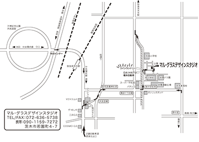 マルグラスオリジナルの地図